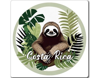 Costa Rica Sloth Magnet, Costa RIca Gift, Fridge Magnet, Travel Gift Souvenir Keepsake, Gift for Travelers