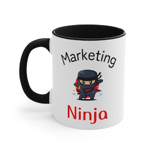 Marketing Gift, Marketing Ninja Mug, Marketer Gift, Marketer Mug, Marketing Mug, Marketing Major Gift, Marketing Student Gift, Dorm Gifts