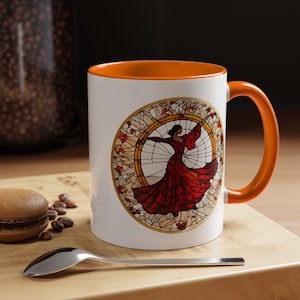 Spain Mug, Coffee Mug, Travel Gift, Gift for Her, Flamenco Dancer, Souvenir Keepsake