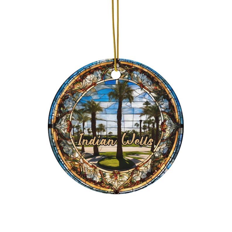 Indian Wells Ornament, California Golf Ornament, Family Travel Gift