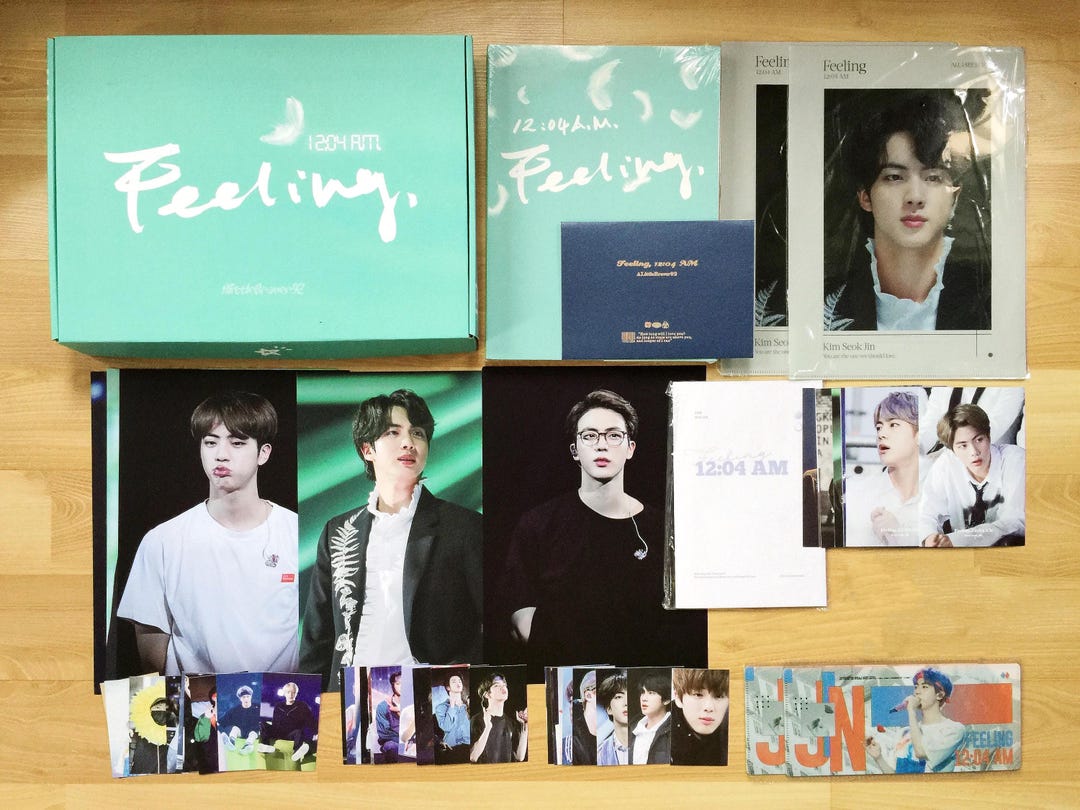 BTS Jin Photobook Set (keyring, Poster, Pin Badge, Photocard