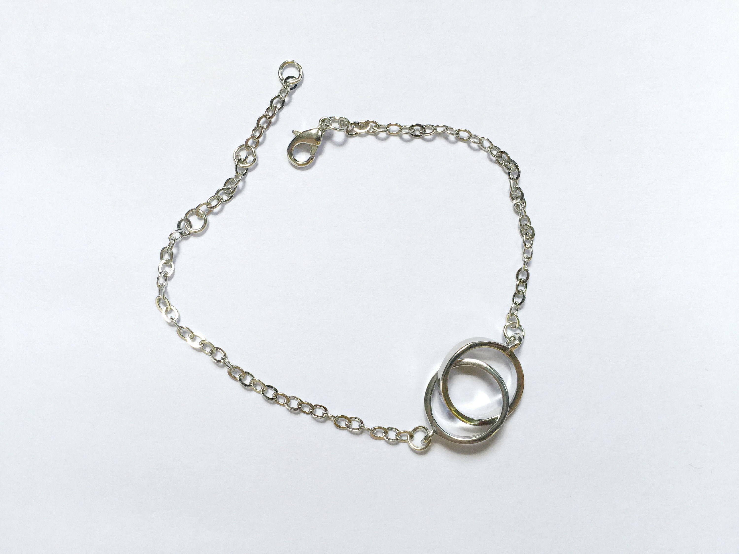 [HARANG]★BTS 着用★HR 311B_Silver Ball Fabric Bracelet Thick Silver Metal Chain Bracelet | Jungkook - BTS - Fashion