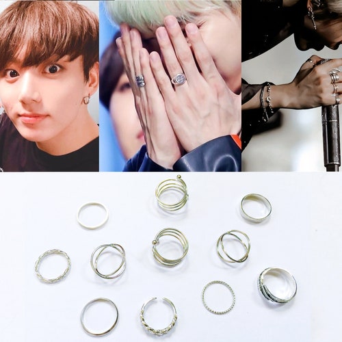 防弾少年団 BTS V ＆ JUNGKOOK ヨンリヨンリ リングセット 防弾少年団