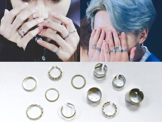 Divastri Kpop BTS Bangtan Boys Members Name and Date of Birth Mentioned Ring  for Men and Boys (Jimin) Copper Cubic Zirconia Silver Plated Ring Price in  India - Buy Divastri Kpop BTS