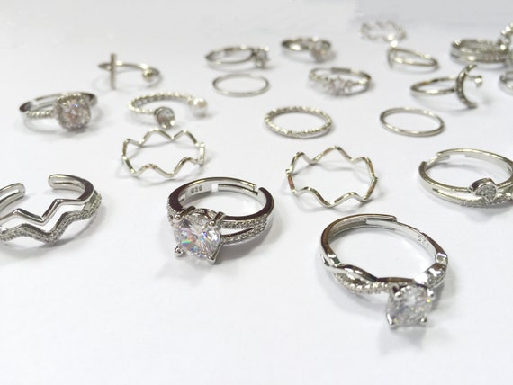 BTS ARMY Korean High Fashion Inspired Silver Rings (limited