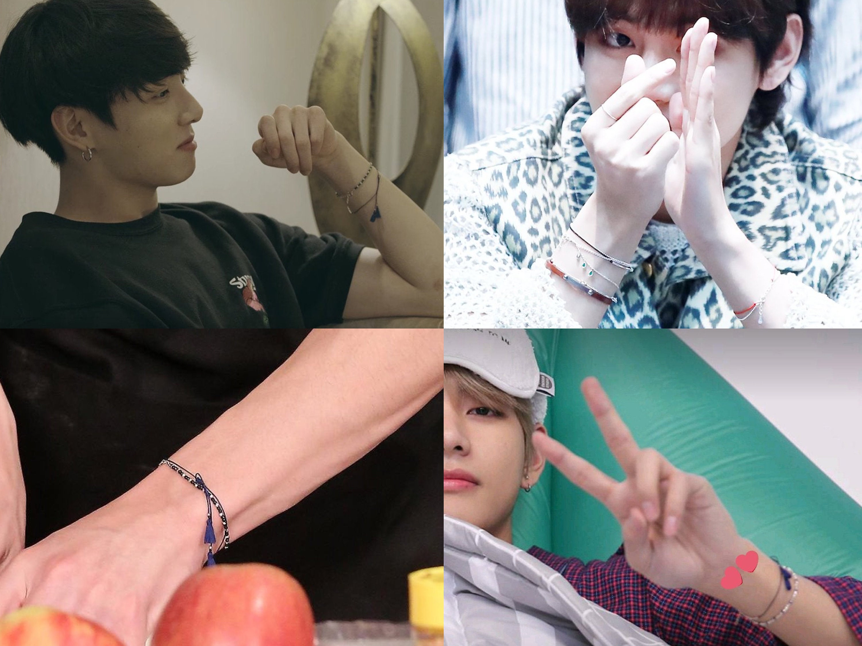 [HARANG]★BTS 着用★ Tassel Half & Half Chain Bracelet HARANG]☆BTS 着用☆ Tassel Half & Half Chain Bracelet
