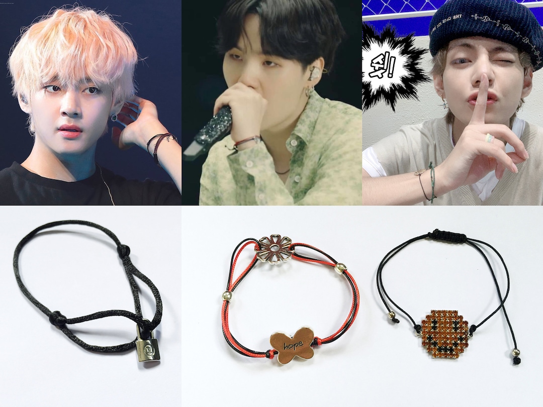 Buy BTS Fashion Inspired SUGA & V Bracelets Online in India 