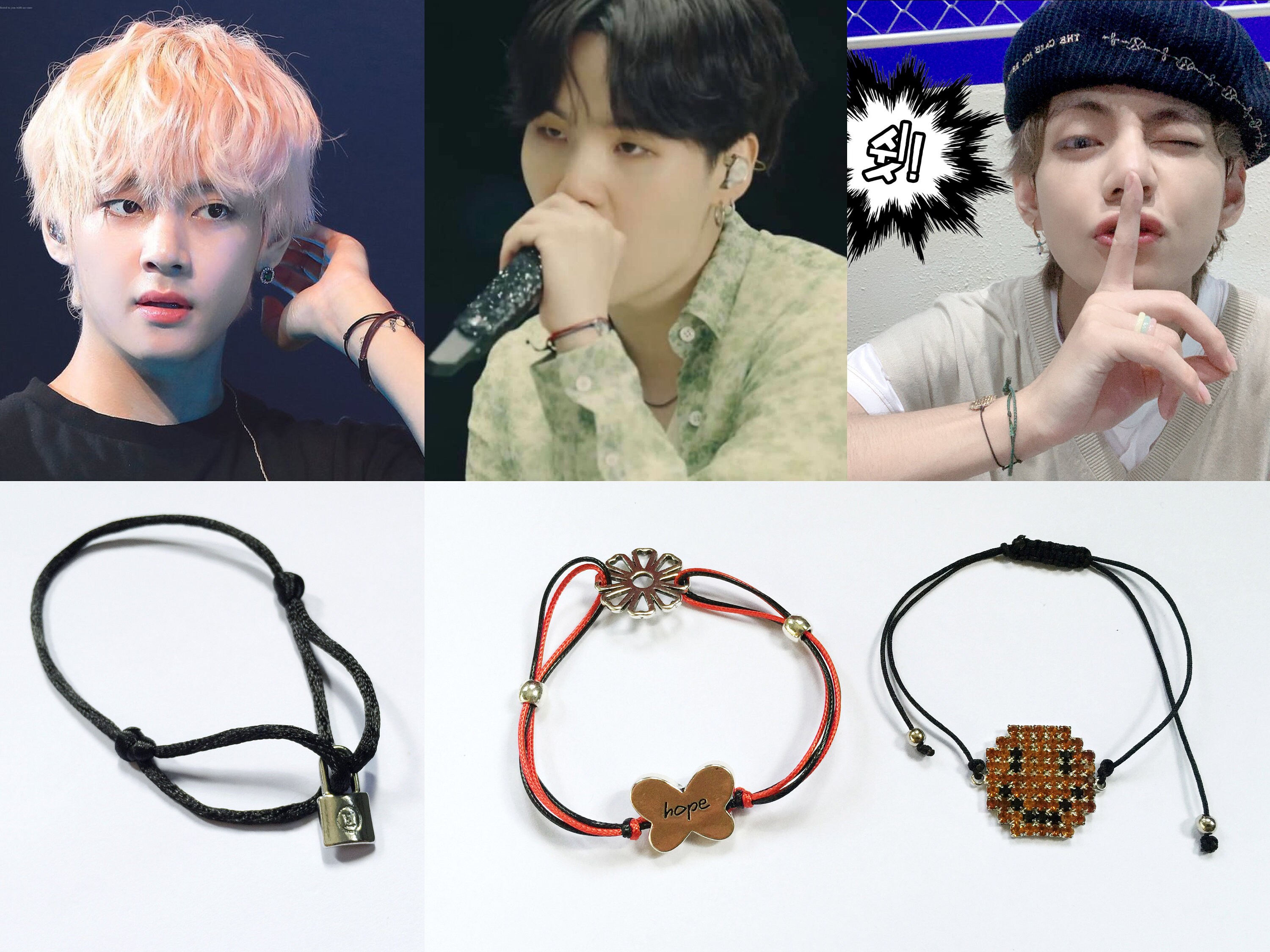 BTS Fashion Inspired SUGA & V Bracelets -  Finland