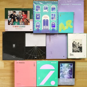 BTS DVDs Season&#39;s Greetings NOW3 Magazine Festa MOTS Photobook Memories of (2016 – 2021)