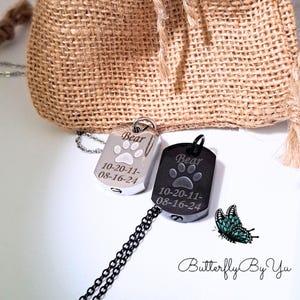 Custom Paw Print Urn Necklace: Pet Memorial Cremation Jewelry