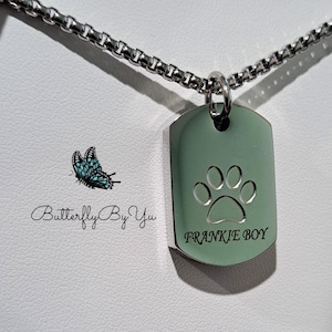 Urn Necklace for Dog Ashes Personalized Dog Paw Pendant Dog Lover Custom Engraved Cremation  Jewelry Memorial Urn Dog Ashes Pet Loss Gift