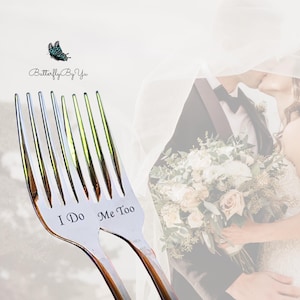 Engraved Wedding Forks – Personalized Keepsake for Your Special Day
