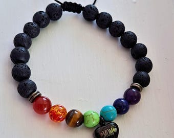Memorial Urn Chakra Bracelet: Gemstone Healing Crystal Keepsake
