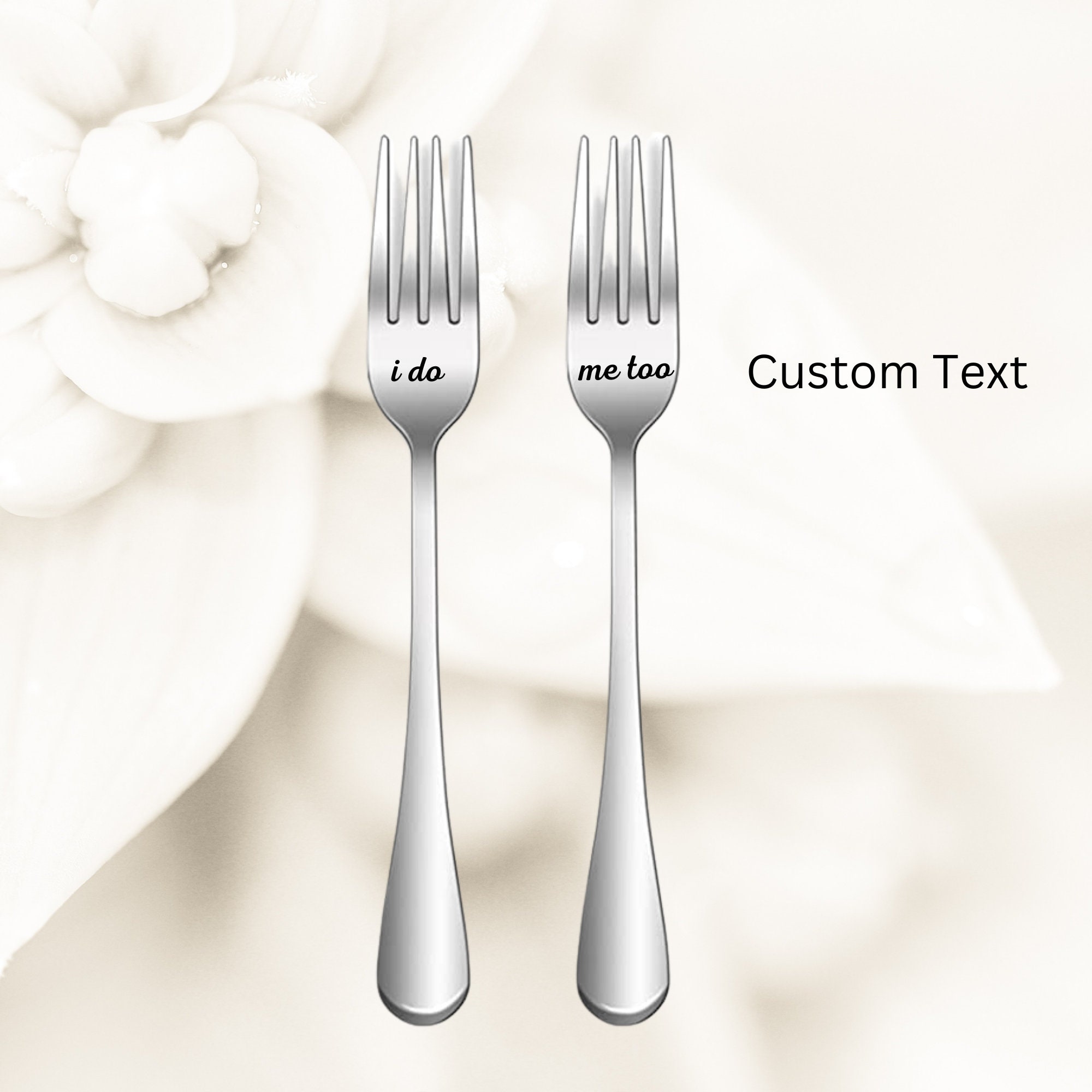 Engraved Wedding Forks Personalized Anniversary Forks Etsy