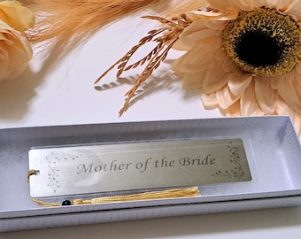 Engraved Teacher Bookmark: Personalized Stainless Steel Library Gift