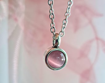 Memorial Urn Necklace: Personalized Cremation Keepsake with Birthstone