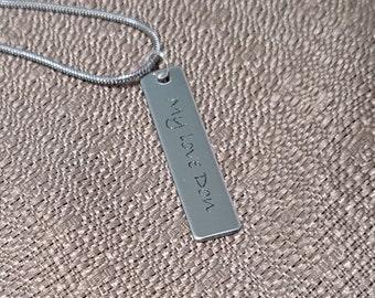 Personalized Name Necklace, Custom Engraved Mama Jewelry