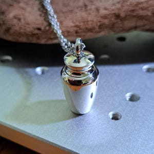 Cremation Urn Necklace, Mini Memorial Urn for Ashes, Funeral Urn pendant, Custom Ash Keeper, Engraved Memorial Urns, Human Urns, Pet Urns