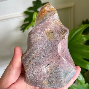 Pink & Orange Ocean Jasper Flame Freeform Specimen 3