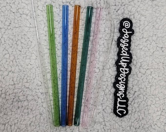 Colored Reusable Glass Straw: Bent or Straight - Libbey Glass