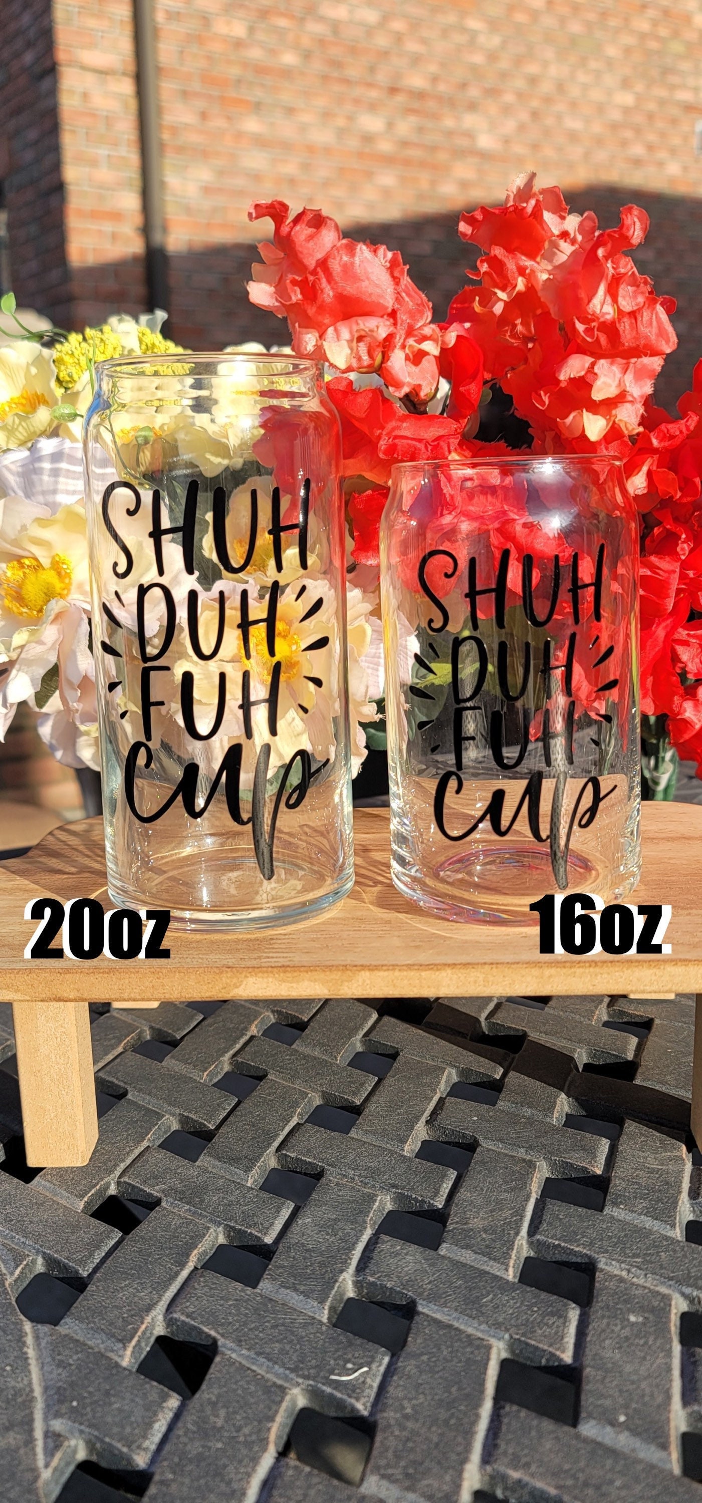 Iced Coffee Glass Funny Drinking Glasses Sarcastic/funny Etsy