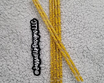 Sunflower Reusable Straw|Reusable Plastic Straws| BPA free| |Plastic Straw| Starbucks Venti Cup Straw|Sunflower Lover|20-Ounce Tumbler Straw