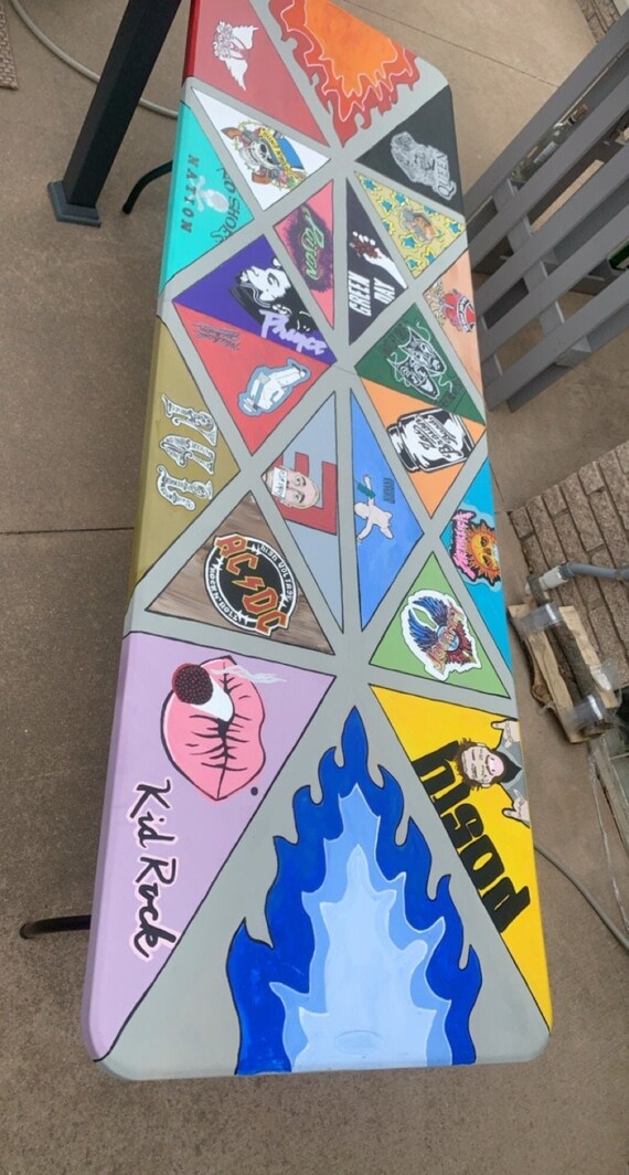 Custom Painted Foldable Beer Pong Table Custom Painted Foldable Beer Pong Table, Beer Pong Table Decoration Ideas