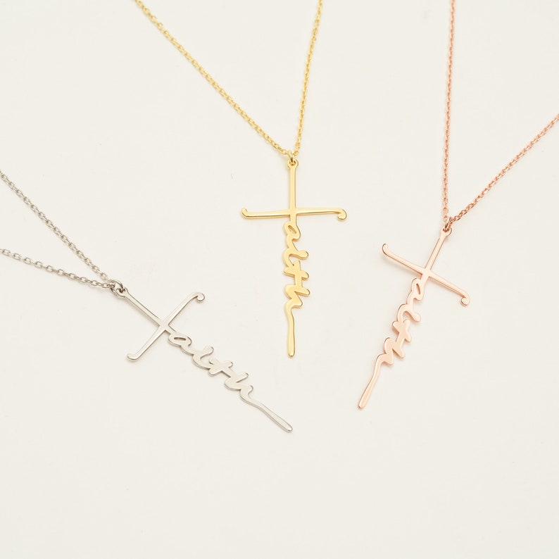 Layered Faith Necklace in Gold main image 0