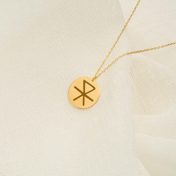 Love Rune Pendant, Viking Necklace, Love Gift Viking Jewelry, Sterling Silver Necklace Viking Unisex Jewelry Custom Celtic Gifts