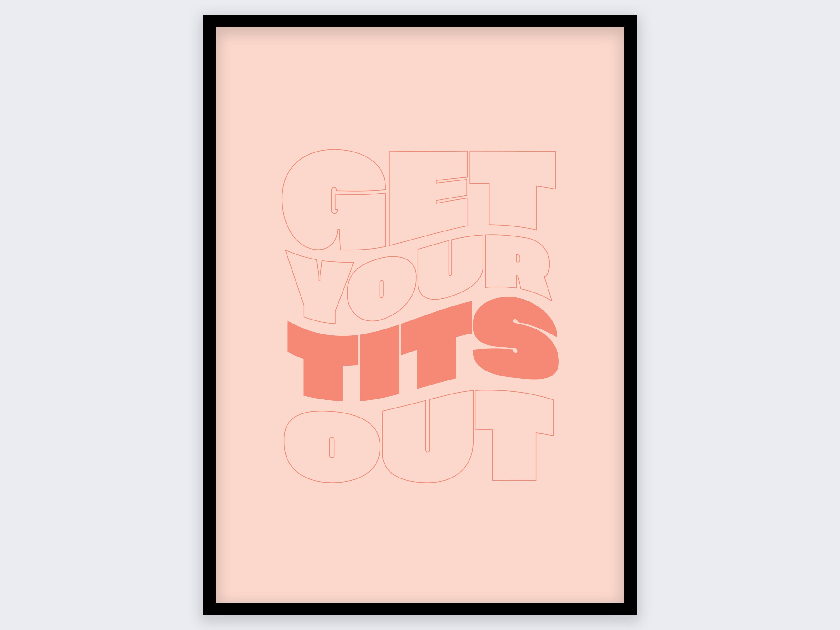 Get Your Tits Out Bathroom Print Wall Art Print Poster Etsy UK