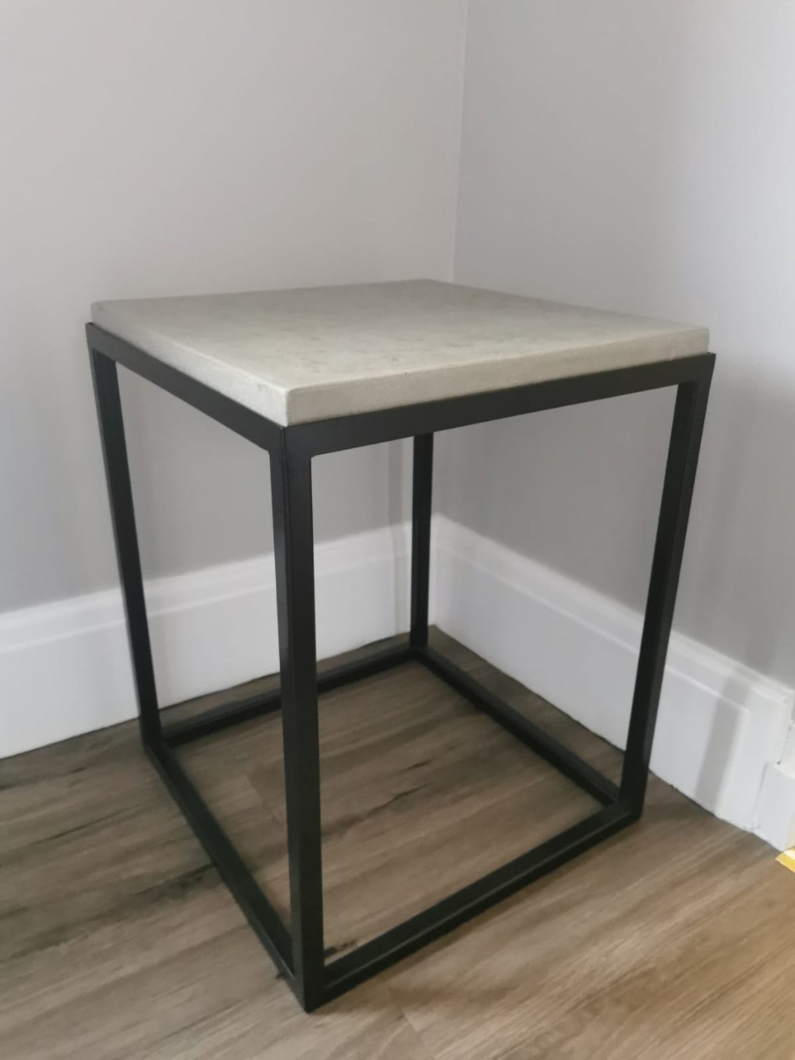 Polished Concrete Side/ Bedside Table Etsy UK