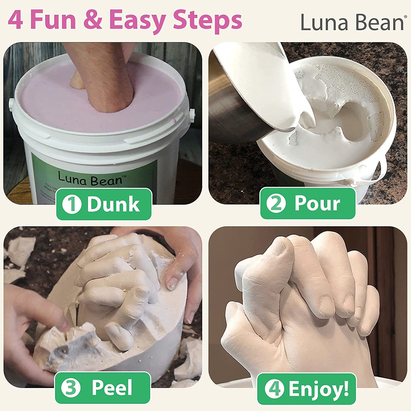 Keepsake Hands Casting Kit DIY Plaster Statue Molding Kit Etsy