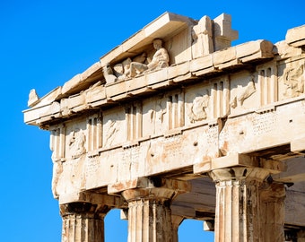 Digital Download Printable Photo Parthenon at The Acropolis, Athens, Greece - Printable Wall Art Instant Download