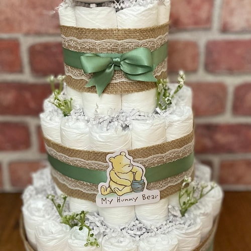 Classic Winnie the Pooh Diaper Cake Etsy