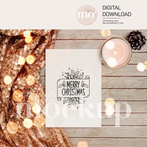Weihnachtskartenmodell, Grußkartenmodell, Einladungsmodell, PSD-Smart-Objekt