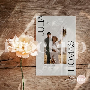 Einladung Mockup, Hochzeit ästhetisches Mockup, Grußkarte Mockup, 5x7 Karten Mockup, Hochzeit stationär