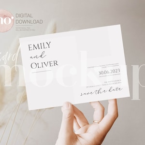 Greeting Card Mockup 5x7, Wedding Invitation Mockup, Baby Shower Invitation Mockup