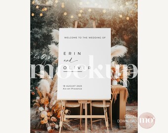 Welcome sign mock up, Wedding sign mockup, Seating chart mockup, Easel mockup, Baby shower mockup