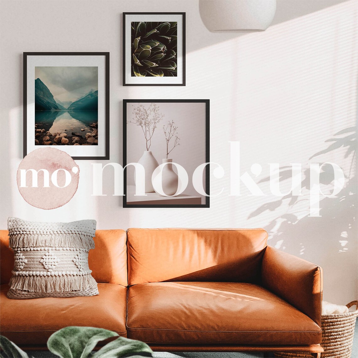 Set of 3 Black Frames Mockup 4x5 Ratio Boho Gallery Wall Etsy