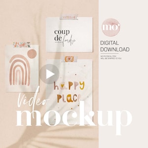 Kinderzimmer Poster Video Mockup: 13x18, A4, 3x4 (Digitaler Download)