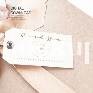 Geschenkanhänger Mockup, Dankeskarten Mockup, Hochzeit Mockup, Weihnachtsmockup, Geschenkanhänger Mockup