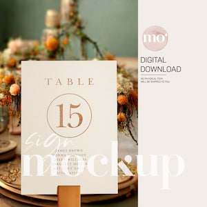 Wedding Sign Mockup, Boho Wedding Sign Mockup, Wedding Table Sign Mockup