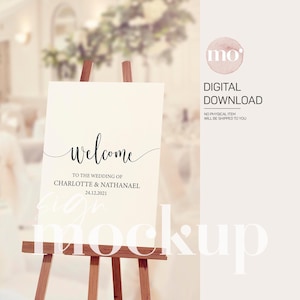 Welcome Sign Mockup, Wedding Sign Mockup, Seating Chart Mockup, Baby Shower Mockup, Birthday Party Sign Mockup, Easel mockup