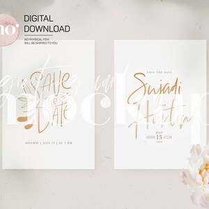 Hochzeitseinladungs-Mockup, 5x7-Karten-Mockup, Menü-Mockup, Grußkarten-Vorlage