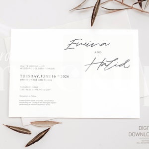 Greeting Card Mockup 5x7, Wedding Invitation Mockup, Baby Shower Invitation Mockup