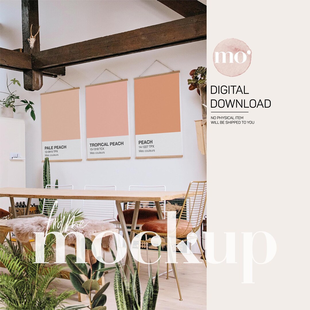 Set of 3 Poster Hangers Mockup, 2x3 Ratio, Boho Gallery Wall Mockup, PSD Smart Object, Vertical Wood Poster Hanger Mockup - Etsy Canada