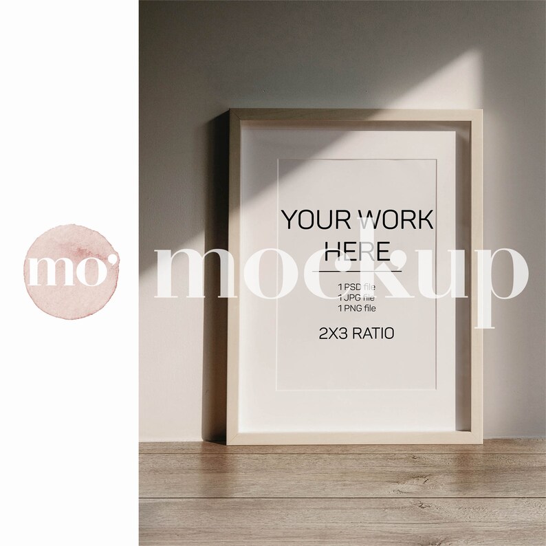 2x3 Ratio, Art Display Mockup, PSD smart object