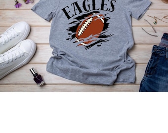Projekty koszulek piłkarskich Eagles: grafika maskotki meczowej (plik PNG do pobrania w wersji cyfrowej)