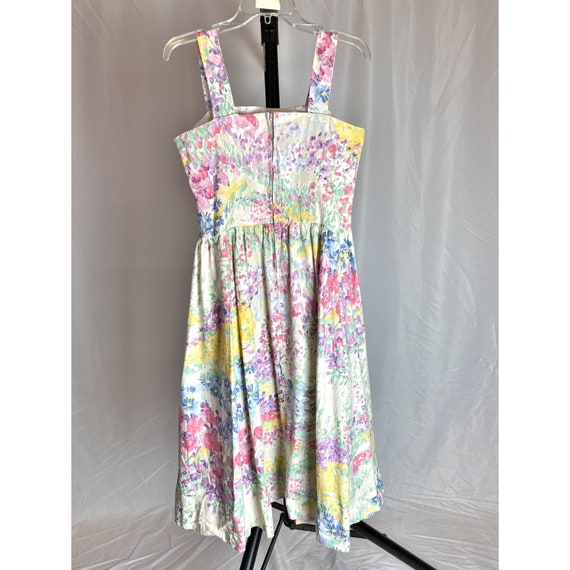 80s Floral Dress Pastel Susan Lane Country Elegan… - image 5