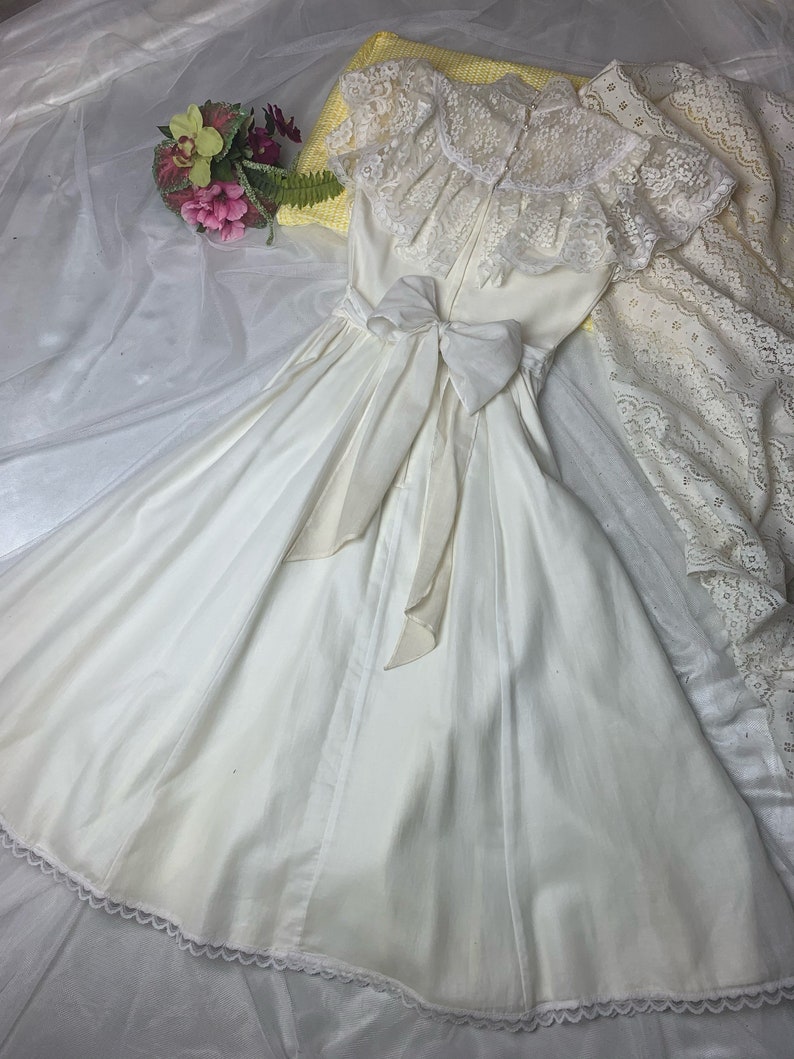 Vintage Gunne Sax Victorian Lace Prairie Wedding Bridal Dress White ...